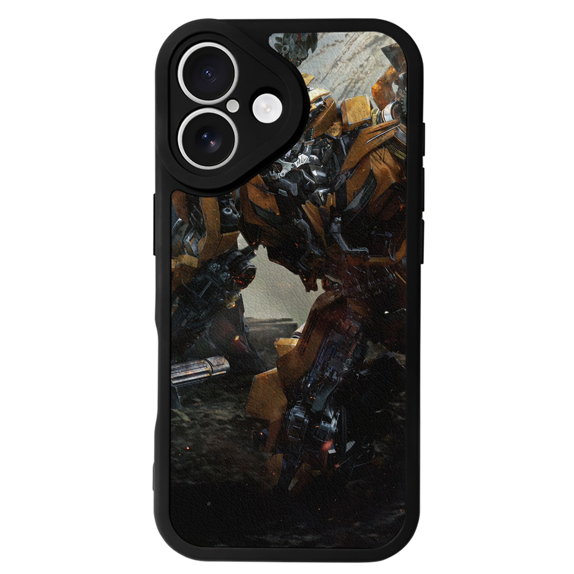 （画像用） Transformers トランスフォーマー 【iPhone 16シリーズ対応】シリコンスマホケース（レザー調） 材質：シリコン